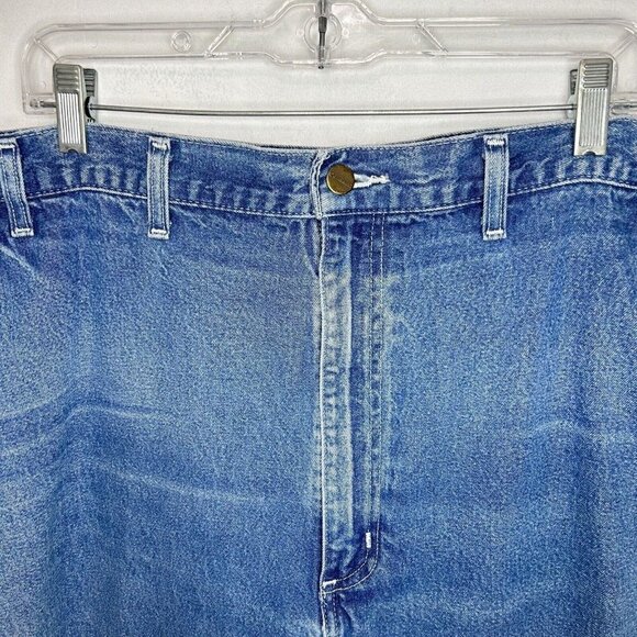 Carhartt B13-DST Tag Sz 48x30 Dungaree Fit Mens Carpenter Jeans 100% Cotton - Picture 6 of 13